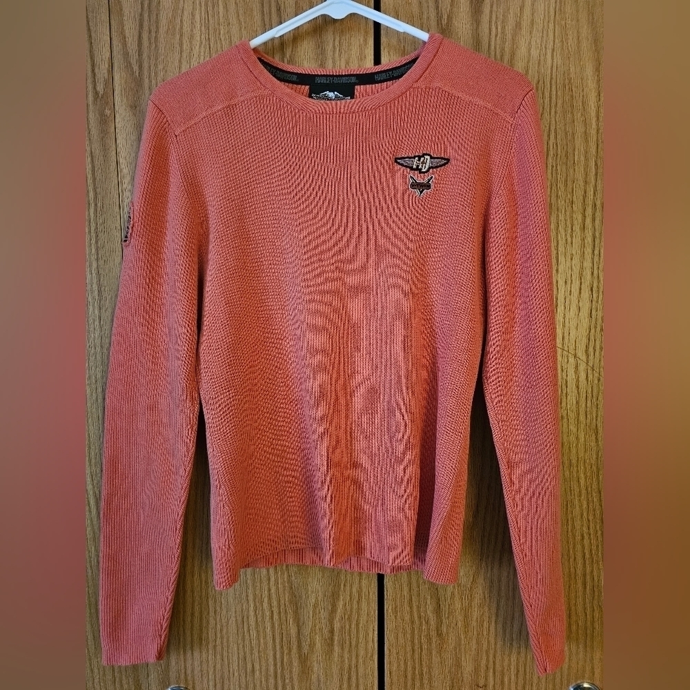 Harley-Davidson Coral Knit Crewneck Sweatshirt